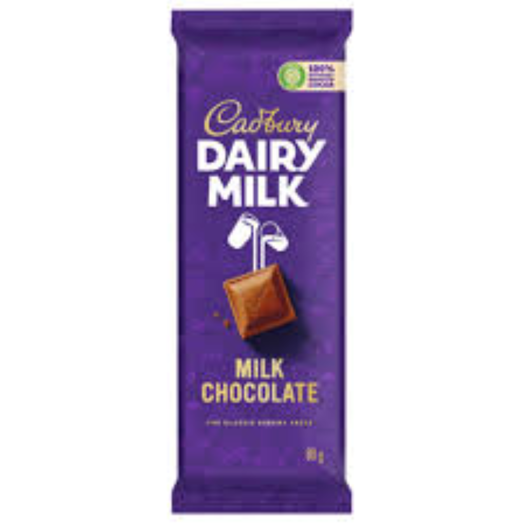 CADBURY DAIRY MILK CHOCOLATE 80GM